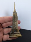 Vtg Empire State Building Statue New York City Souvenir Metal 5  Tall