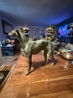 Vintage Bronze Dog Whippet Greyhound Figurine Statue Art Deco