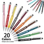 10 Pack Personalized Pens With Stylus Tip Custom Engraved Name Logo Gift
