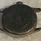Gruen Veri-thin Manual Wind Wristwatch Black Dial Small Seconds Silver Case