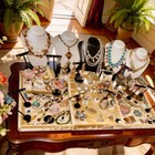 Juliana Sterling Silver Mallorca Pearls Trifari Glass Enamel Gem Vtg Jewelry Lot