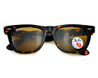 Ray-ban Sunglasses Rb2140 Original Wayfarer Tortoise Frame Brown Lenses 54mm