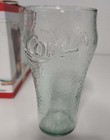 Indiana Glass Co Vintage Coca Cola Coke Glasses Clear Green Bubble Set Of 8 New