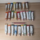 Vintage Hobbytex   Vogart Paints Ball Point Lot Of 27 Various Colours Usa Made