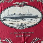 Vintage Holland America Line Scarf - S s  Nieuw Amsterdam - 34    X 34    New York