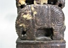 Fine Vintage Chinese Carved Soapstone Sculpture Of An Elephant  C  1950s