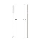 25 Piece Set Stainless Steel Straws Long 8 5 Inch Drinking Metal Straws Reusa   