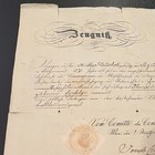 Zeugnis Document From Conservatoriums-comit  e Wien  August 1  1839