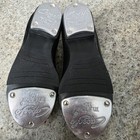 Capezio Girls Tap Shoes Size 9m Black Patent Leather Tele Tone Youth Great Shape