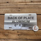 Black License Plate  Any Text  Vanity  Embossed Look  New  Custom  Any State