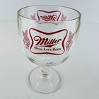 Miller High Life Beer Champagne Chalice Glass Vintage