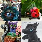 8mm Luminous Dragon Eyes 200pcs Glass Animal Craft Eyes Cabochon Glow In Dark