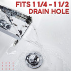 Expandable Bathroom Sink Drain Kit With Flexible P Trap For Pvc Pipes