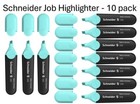 Schneider Job Pastel Highlighter  Chisel Tip  1 5 Mm  Turquoise   Ink  10ea-1523