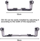 Cb   02 Quick   release Mobile Radio Mounting Bracket Kit   Slide   in Roller Black 
