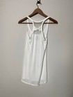 Victoria   s Secret    bride    White Tank Top Size M With Mesh Back Bow Detail
