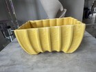 Vintage Cookson Pottery Rectangular Planter Cp-3087  Vivid Yellow Mid Century