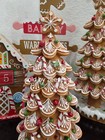 Christmas Glitter Gingerbread Tree Figurine Brown Red Holiday Decor 11  New