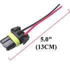 2x 9006 Hb4 Female Connector Headlight Low Beam Plug Socket Wire Harness Pigtail