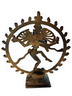 Beautiful Antique Indian Hindu Solid Brass Statue Of Dancing Shiva Natajara