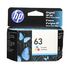 Hp  63 Color Ink Cartridge 63 F6u61an New Genuine