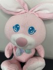 Vintage Fisher Price Cozies Pink Bunny Thermal Waffle Weave 13  Plush 1994