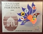 2001 Australia 6-coin Uncirculated Set In Mint Packaging