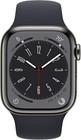 Apple Watch Series 8  gps   Lte  41mm Graphite Stainless Steel Case Midnight