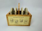 Rare Vintage Brown Bag Cookie Co Wild Bird Cookie Tiles Set Of Four W caddy