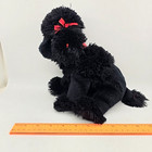 Ty Beanie Buddies Gigi Black Poodle Puppy Dog Plush 2003 Red Bows 11 