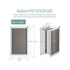 Freedom   Independence Pet Door  Secure Steel Frame  Double Flap Design