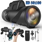Day   Night Vision 80x100 Zoom Hd Monocular Starscope Monocular Telescope Bak4