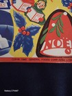 Stack Of Vintage Christmas Stickers Dated 1940 Original Nice Rare Stuck Together