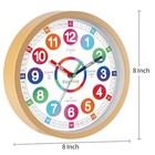Learning Clock For Kids Telling Time Easily Teaching Clock Silent Non Ticking