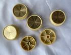 6 Nos Vintage Mid-century Tv Or Radio Knobs