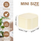 Mini Trash Cans  0 8 Gallon Press Type Small Desktop Trash Can  Nordic Beige