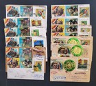Bhutan Set Of 33 Registered Covers With 3-d Masic Stamps  From Different Towns