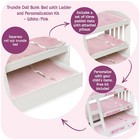 Badger Basket Doll Bunk Bed With Bedding  Ladder  And Free 22  White pink 