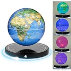 Magnetic Levitating Globe With Led Light  360   Rotating World Map Decor Gift