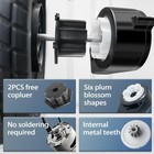 Jrrxm    2pcs High Speed 24v Rs555 35000rpm Fast Steel Gears Motor Black 