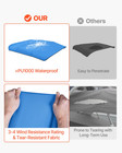 4 Bow Bimini Top Replacement Cover  8 Ft Long  Blue  no Frame 