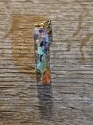 Handcrafted Spiritual Harmony Chakra Pendant Crystal Chips Encased In Resin