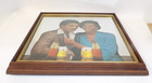 Anheuser Busch Michelob Beer Black Americana Couple Vintage 1982 Mirror Bar Sign