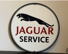 Retro Style Jaguar Service  Quality Round  Garage Sign