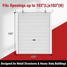 8 5x8 5ft Manual Roll Up Garage Door Steel Roller Shutter For Barn garage