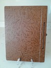 Vintage 1940 s Embossed Scrapbook Leatherette Complete W original Pages 