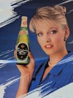 Vintage 1987 Carlsberg Beer Poster Miss Denmark Pia Larsen Anheuser Busch Rare