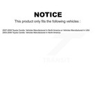 Rear Drum Brake Hardware Kit Spring For 2003-2008 Toyota Corolla