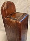 Vintage Wooden Wall Box Heavy Round Nailed Use For Whatever Primitive