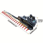 Hydraulic Hedge Trimmer Attachment For Small Chinese Excavators - 60 24  Cutting